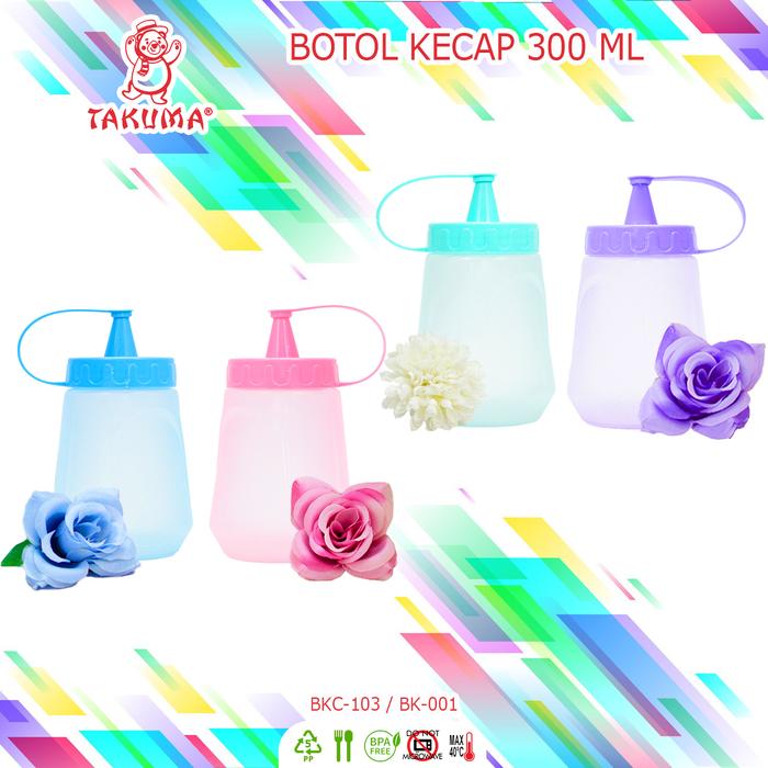 Gambar ( 6 PCS ) BOTOL KECAP 300ML - BOTOK BOTOL PLASTIK TAKUMA 300ML BKC 103 - BK001 Kitchenware dari Takumashop88 Kab. Tangerang Tokopedia