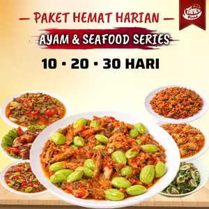 Paket Hemat Harian Lauk Series Tanev Food - Lauk Ayam Series & Seafood Series Sambal Pedas - Ready Siap KIrim