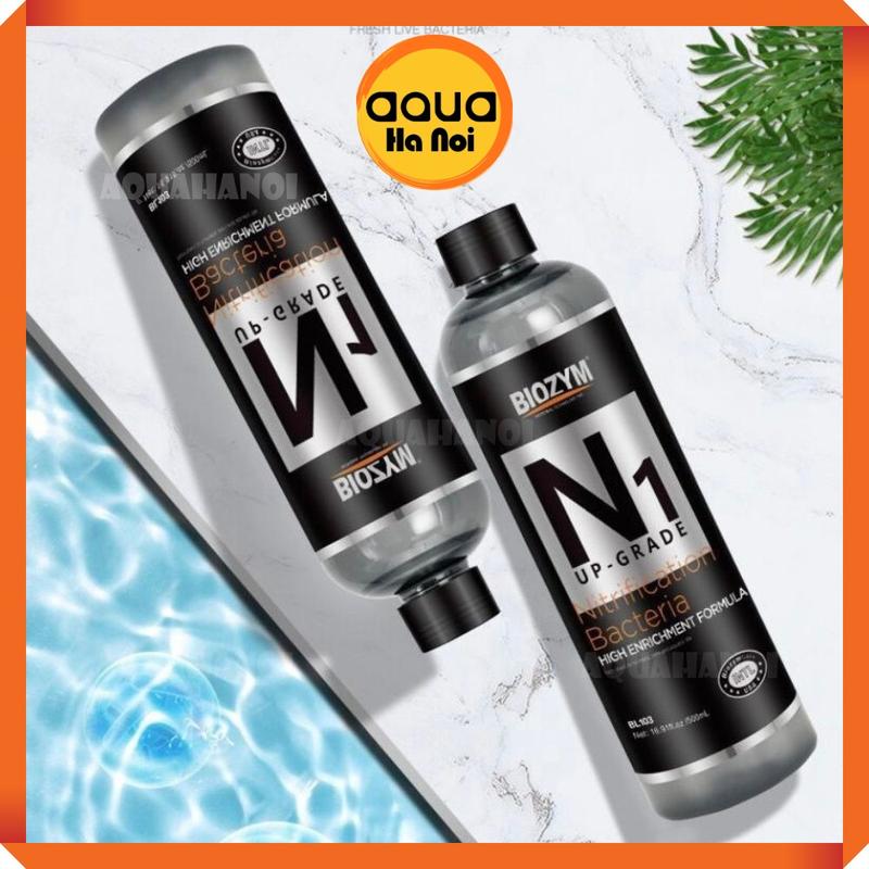 Vi sinh sống Biozym N1 chai 500ml 1000ml - Làm trong nước cho bể thuỷ sinh bể cá hồ cá