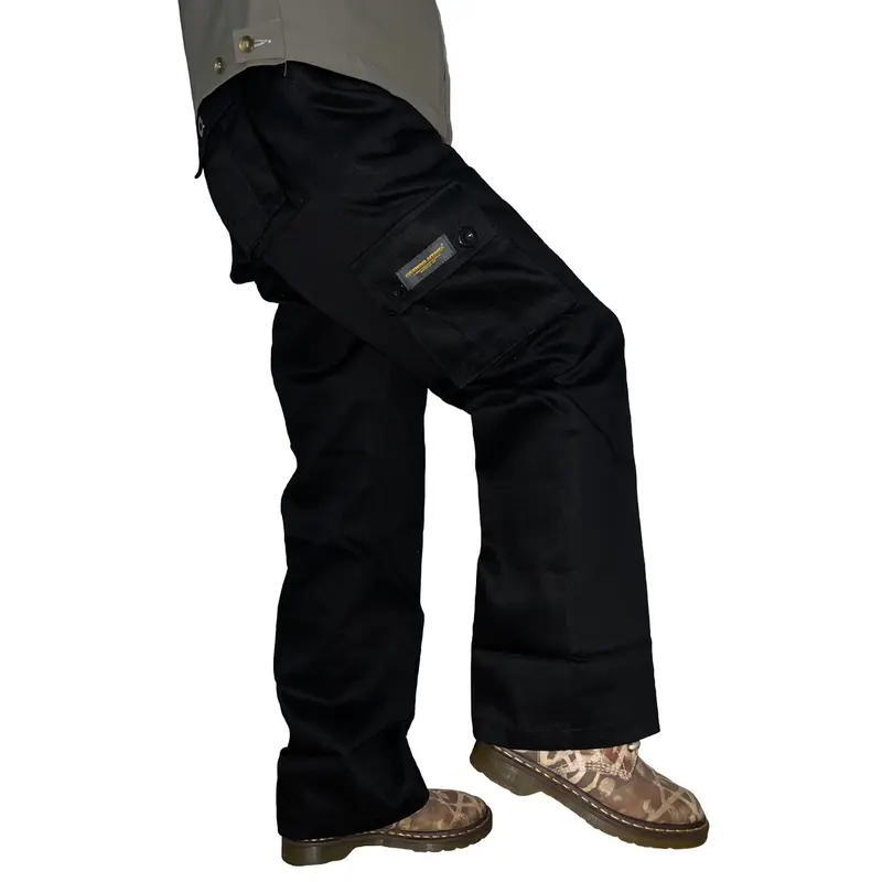 Celana Cargo Baggy Pants Fuckmous Apparel Hijau Army - Cargo Panjang Catton Twill Hijau Army Unisex 2
