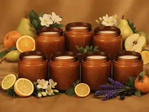 Eclat Lilin Aromaterapi Soy Wax Brown Cup 100g 200g | Scented Candle Kaca Estetik Premium ES014