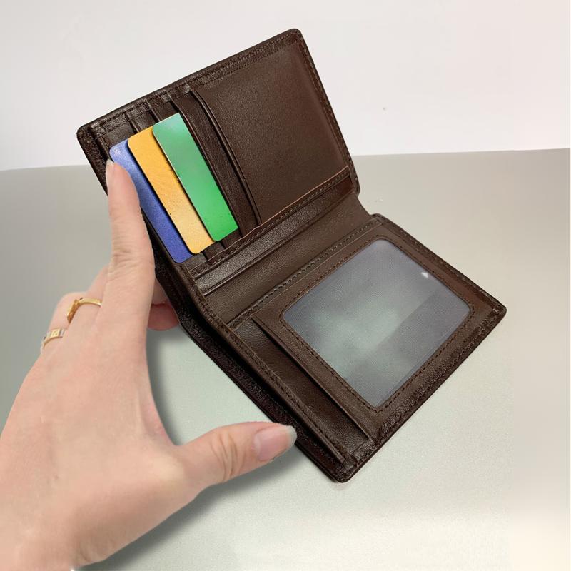 Ví Nam Da Bò Thật Cao Cấp Dáng Đứng Kích Thước 9.5x12cm Nhiều Ngăn Đựng Card Và Giấy Tờ