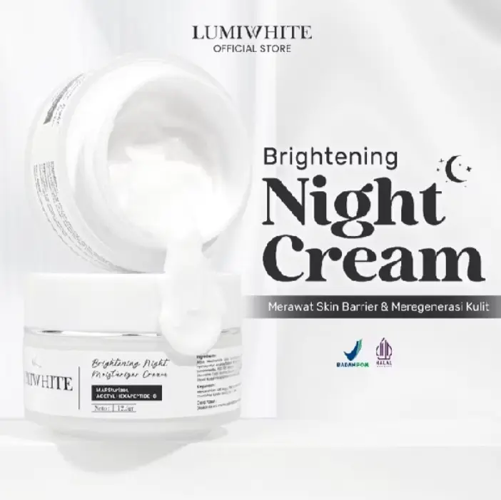 LUMIWHITE - Brightening Night Cream / Night Cream Pemutih Wajah Terbaru