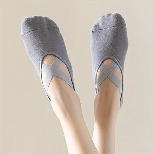 Calcetines de yoga para mujer, 1/3/5 pares antideslizantes, transpirables y cómodos para pilates, danza, fitness, gimnasio, entrenamiento, calcetines para uso interior y exterior
