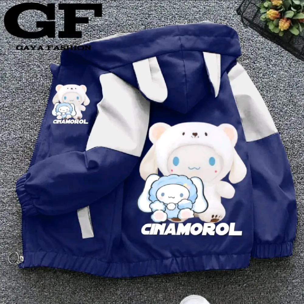 JAKET ANAK WATERPROOF PREMIUM HD COCOK DI PAKE ANAK PEREMPUAN GAMBAR CINAMOROL