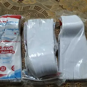 Sendok Makan Plastik / Sendok Plastik Food Grade Tebal Kuat Higienis Per Pack