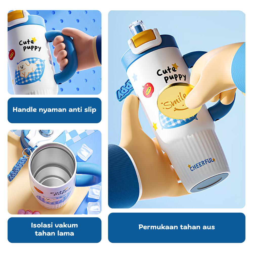 [EXCLUSIVE KREATOR] Tumbler 800ml Tahan Panas & Dingin - Material Stainless Steel 316, BPA Free, Tahan Lama botol minum olahraga tumblr untuk traveling