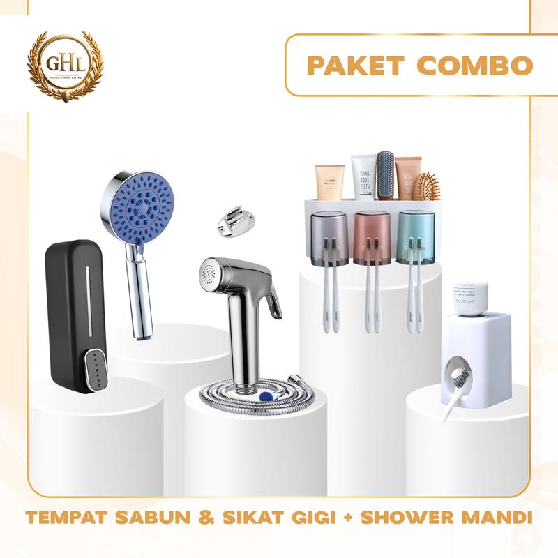 Product Introduction of GHL - PAKET Perlengkapan Kamar Mandi Praktis Modern 0