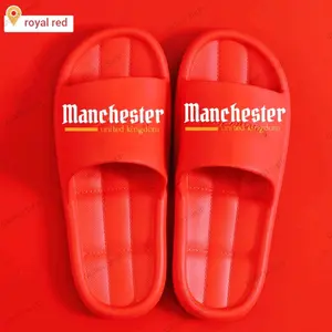 Sandal Selop Pria trendy Mancesterr red Merah Karet