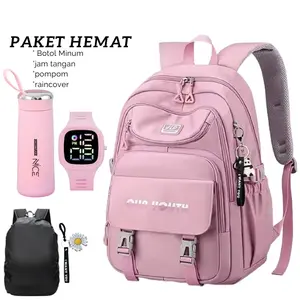 Terbaru Lagi Tas Ransel Wanita Tas Punggung Mode Korea Harajuku Anti Air Kapasitas Besar Ruang Banyak Tas Sekolah Wanita SD dan SMK SMU