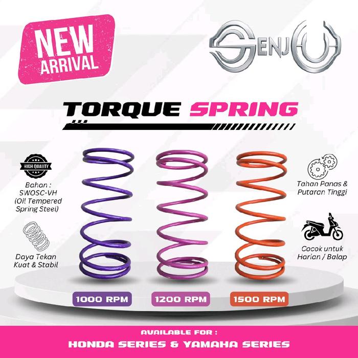 Gambar PER CVT SENJU BEAT FI SCOOPY FI BEAT DELUXE SCOOPY STYLISH BEAT STREET BEAT KARBU SCOOPY ESP SPACY VARIO 110 FI VARIO KARBU PER CVT 1000RPM 1200RPM 1500RPM Motorcycle - 1000 dari ABAH MOTOR Kota Surabaya Tokopedia