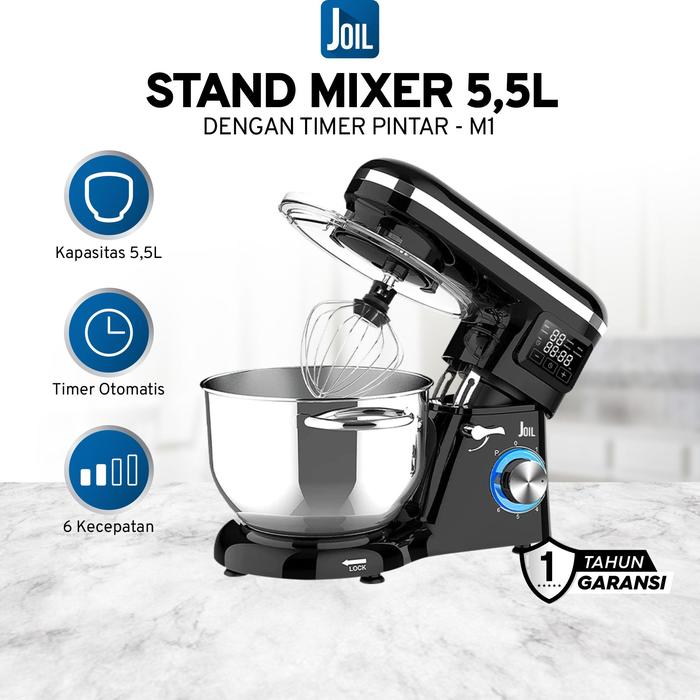 Promo Joil Stand Mixer 5.5L untuk Roti Kue dan Adonan dengan 6 ...