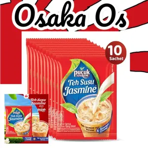 Teh Susu Jasmine 10 Sachet-Pucuk Harum Teh Susu Jasmine Rasa Jasmine & Susu Enak untuk Minuman Harian