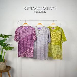 KURTA BATIK/KURTA LELAKI/KURTA PRINTED BATIK/KURTA LELAKI Cotton Clothing Regular Fit