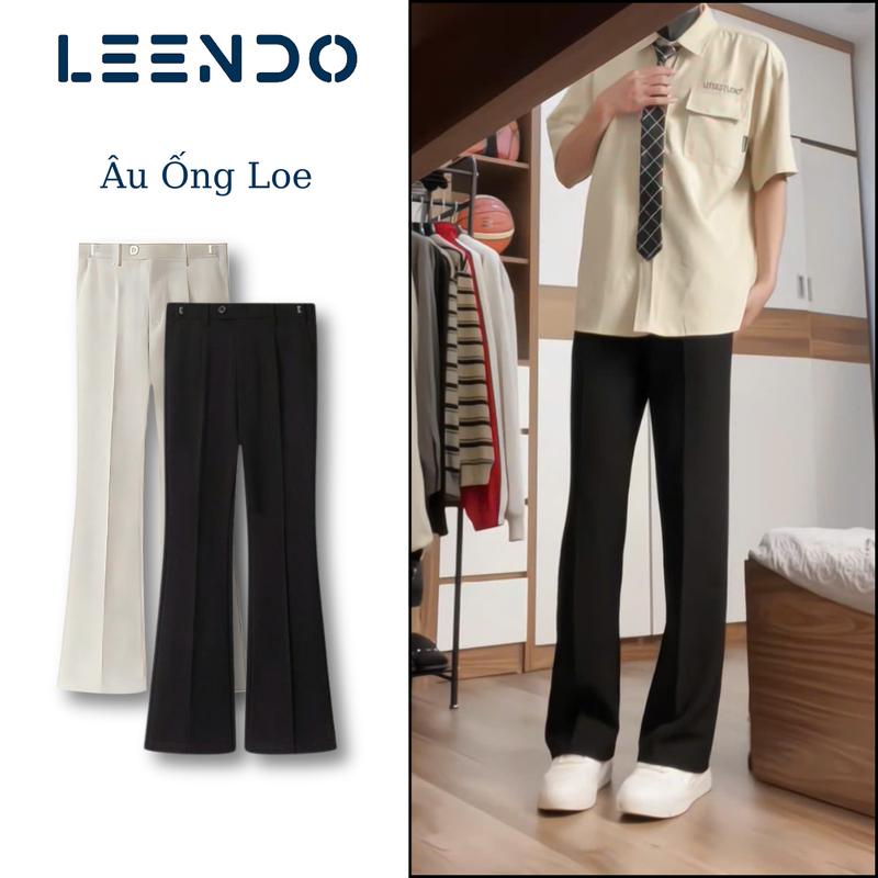Quần Tây Ống Loe Nam Có Sidetab Điều Chỉnh Cạp Phong Cách Douyin Phủ Giày, Quần Âu Tôn Dáng Che Khuyết Điểm Chân, Chất Liệu Vải Tuyết Hàn Mềm Mịn