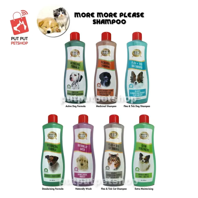 Shampoo Kucing & Anjing More More Please Cat Dog Shampoo 600ml 1