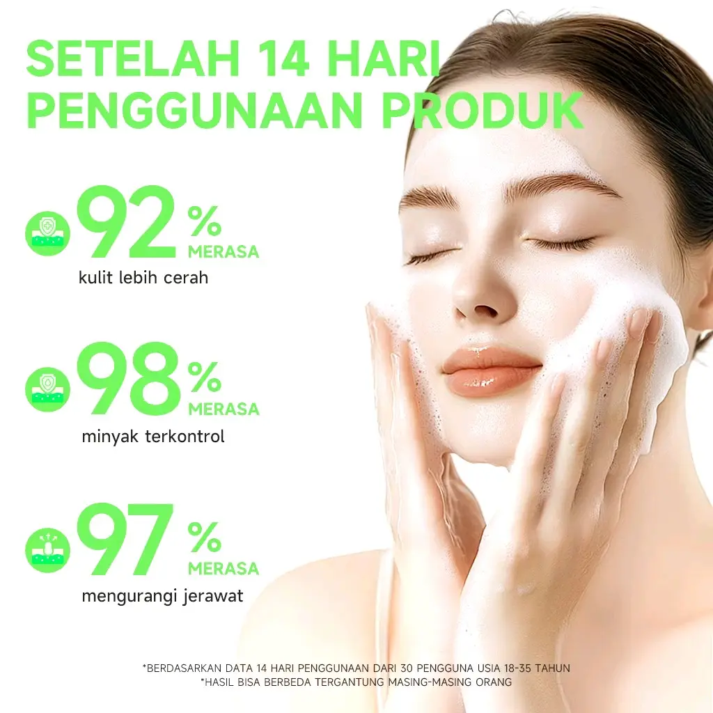 kegunaan l-glutathione whitening cleanser Kapsul Kolagen Pil Pemutih Kulit Alami 92% saw brighter JOVAA Brightening Face Wash |