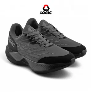 Logic - Sepatu Running Pria Olahraga Casual | Series Winner Grey Black