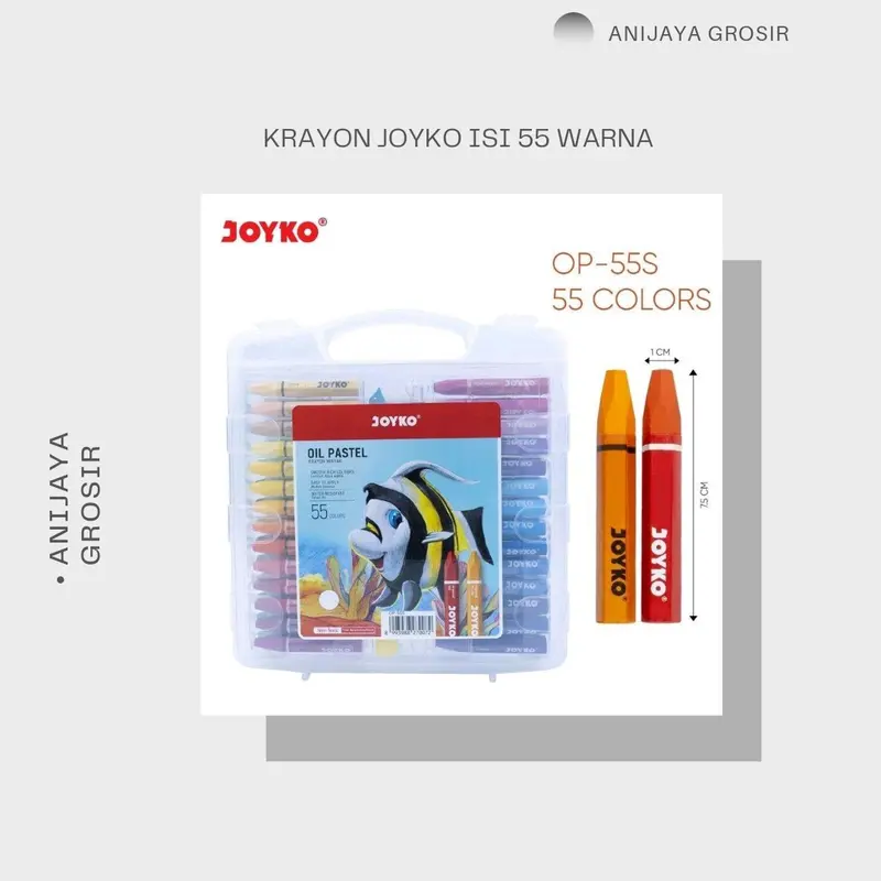 OIL PASTEL JOYKO 55 COLORS/KRAYON 55 WARNA JOYKO 0