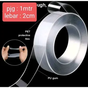 Nano Tape Double Tape Bening Transparan - Model Terbaru