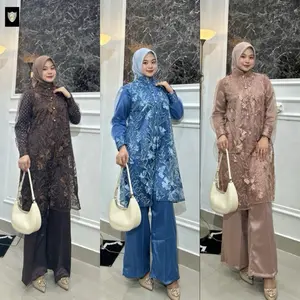 One set 3in1 inner outer set celana collote Satin model terbaru trendy untuk tampilan mewah elegan
