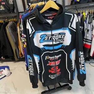 Jaket 2STROKE/JAKET MOTOR/JAKET RACING Lembut Nyaman Printing Bahan Lotto Premium Digital Printing Size L XL XXL