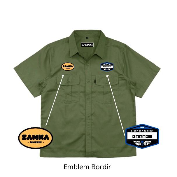 Product Introduction of Kemeja workshirt engineering seris lengan pendek - Kemeja outdoor pria distro Bordir 38