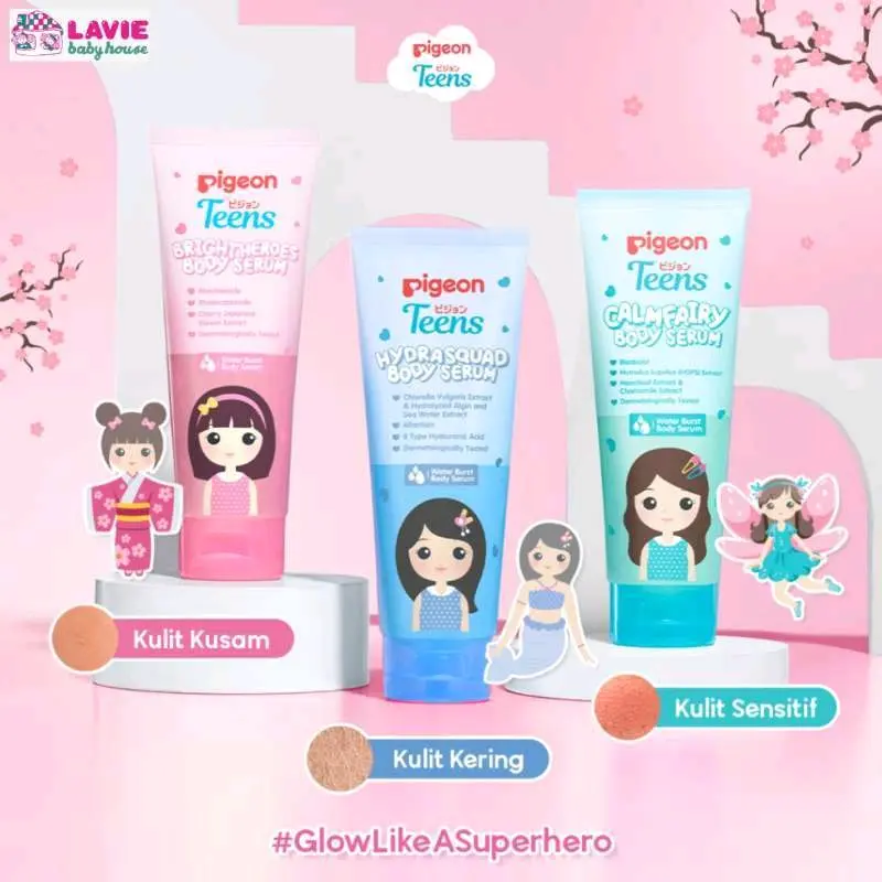 Pigeon body serum melembabkan kulit Tubuh Lotion Pencerah