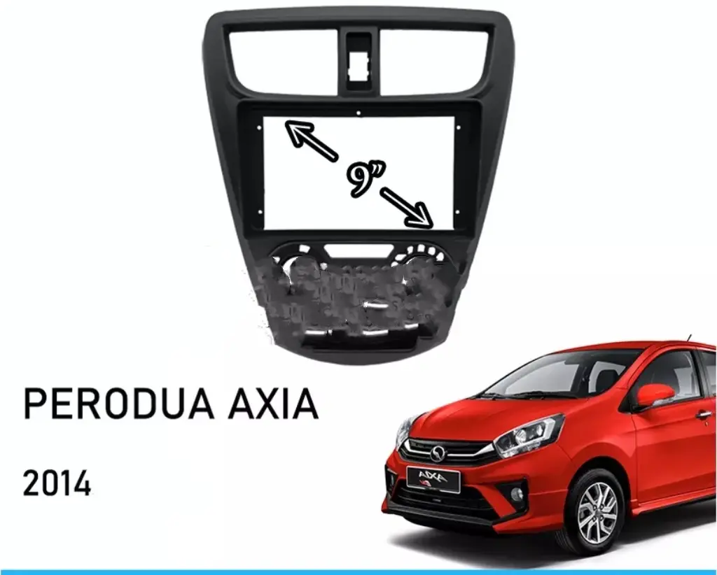 9" Android Player Casing For Perodua Axia 9 Inch 2014 2015 2016 2017 2018 2019 2020 2021 2022