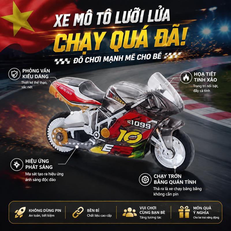 Đồ chơi xe máy, Đồ chơi mô hình, Xe máy Spark, Đồ chơi giải tỏa căng thẳng, Đồ chơi sáng tạo, Đồ chơi tương tác, Đồ chơi tiện lợi, Đồ chơi chạy bằng quán tính, Đồ chơi phát sáng, An toàn cho trẻ em, Đồ chơi cho bé trai, Đồ chơi trẻ em