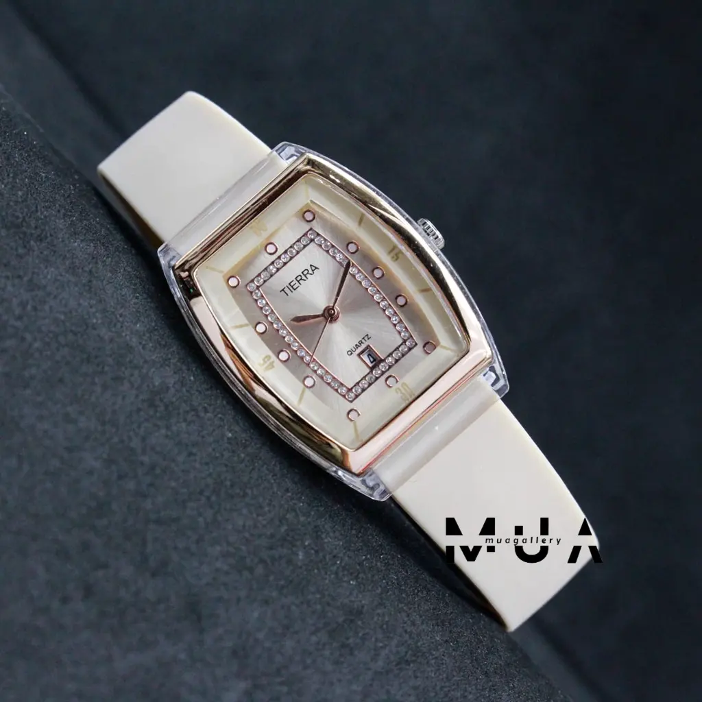 Jam Tangan Wanita TIERRA TR 2104 Tierra 2104 Fashion Watch Original Tali Rubber Silicone Warna Model Korean Style Analog