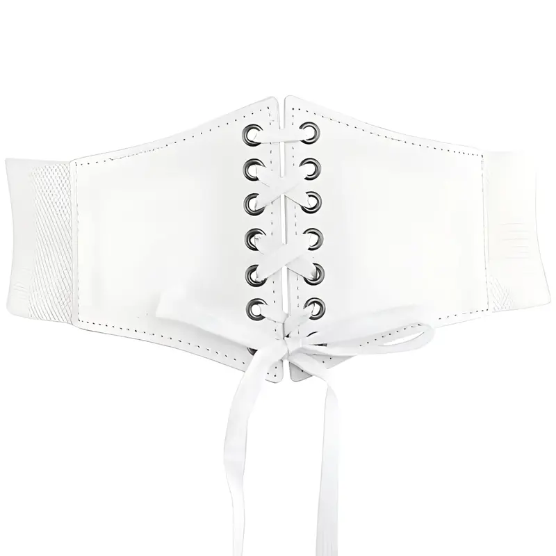 Korset Belt Wanita Girdle Waist Wide Korean Style Sabuk Tali Strap Hitam Aksesoris Karet 2