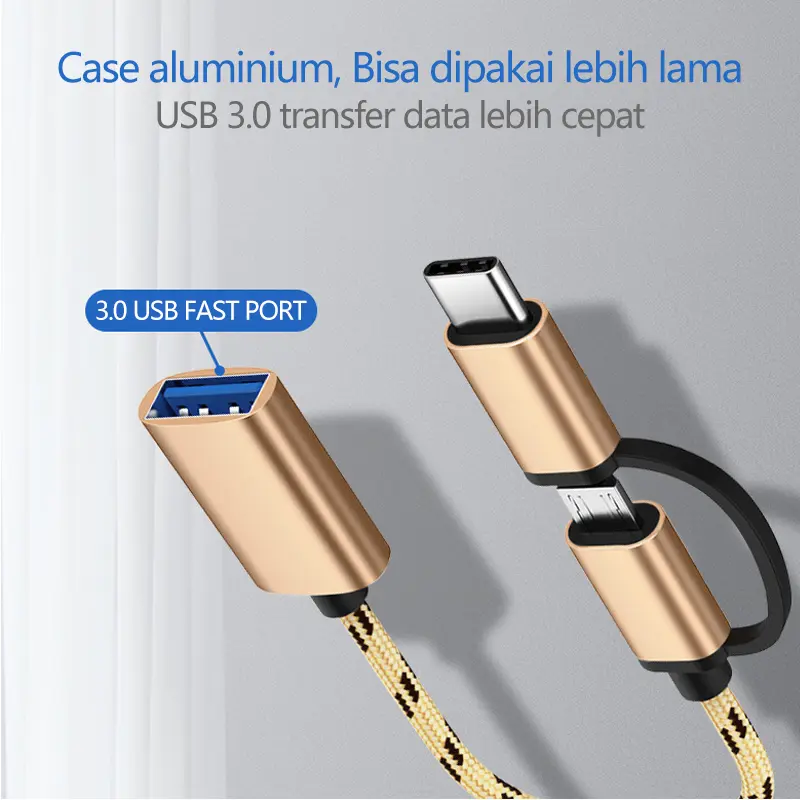 Otg 2 In 1 Dinami Micro Type C Fast Transfer Otg Flash Disk Mouse 2