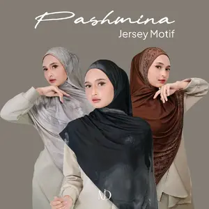 MUDYHIJABKU - Hijab Pashmina premium Motif  Jersey Printing