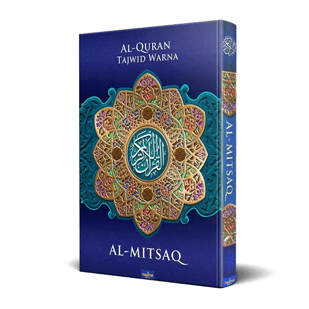 Al Quran Al Mitsaq Mushaf Tilawah Tajwid Warna non Terjemah Ukuran A4 Hard Cover - Untuk Lansia  Alquran