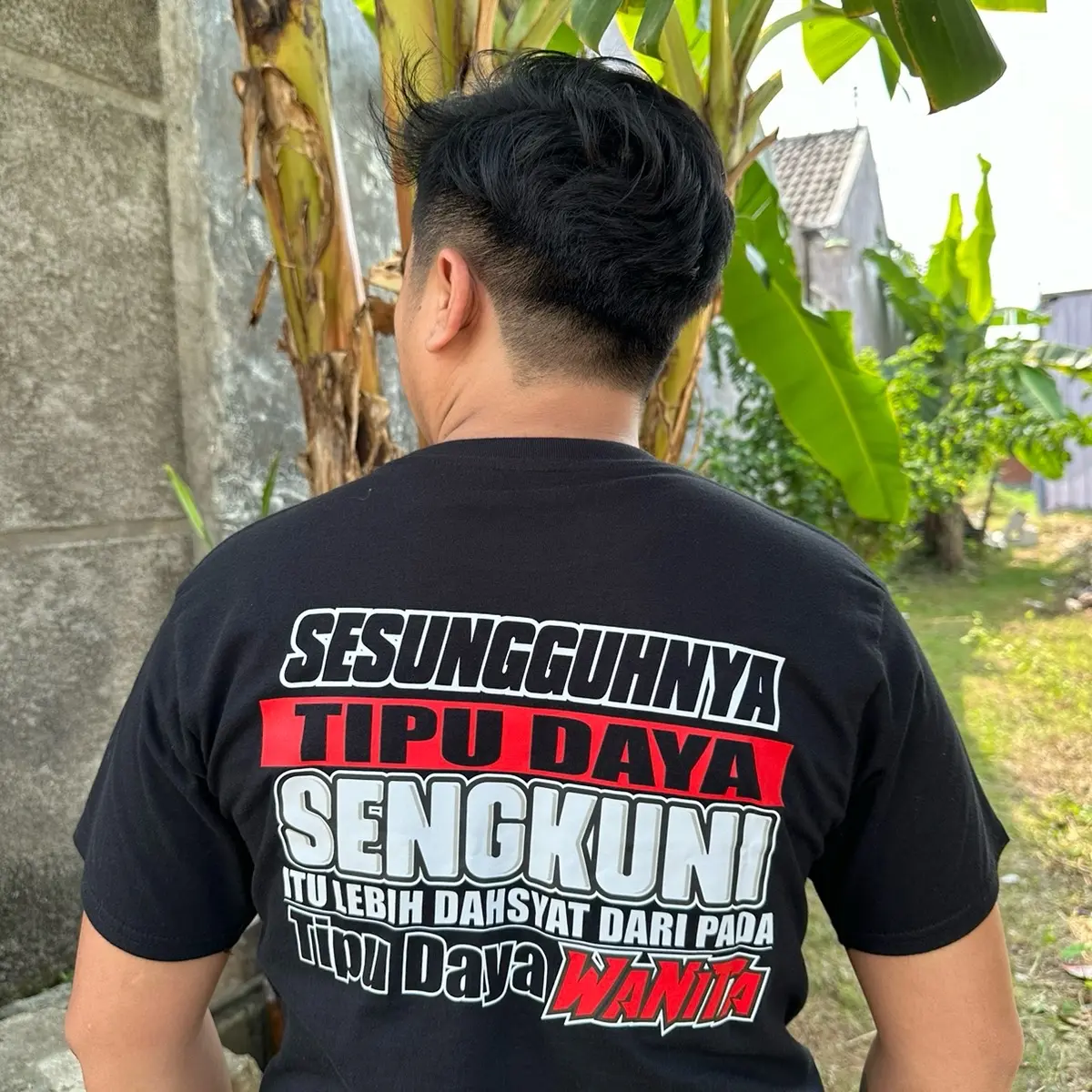kaos tipu daya sengkuni bahan katun 24s / 20s lembut adem dan bahan tebal