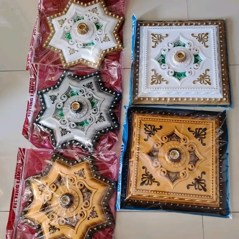 Fitting Lampu Ornamen/ Ornamen Plavon ukuran 40x40 cm 0