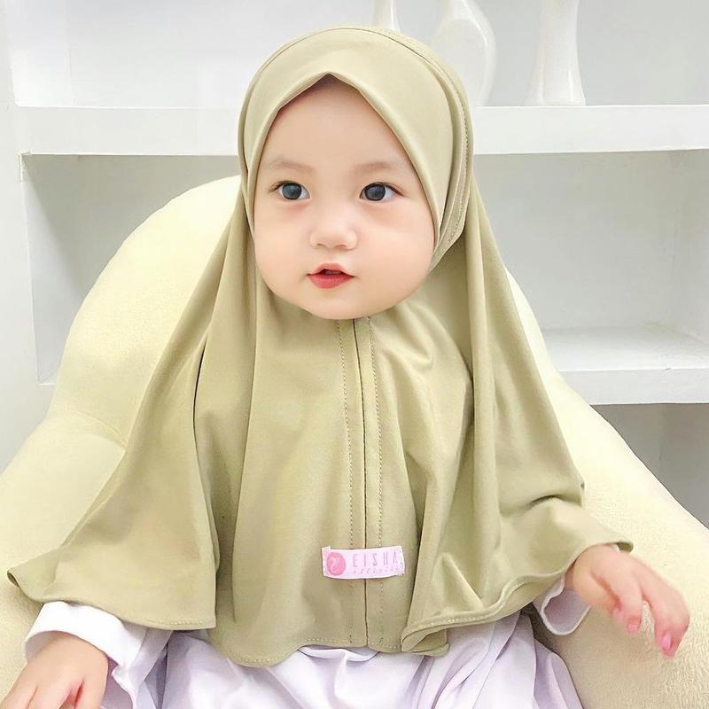 Hijab Bergo Instan Anak Bayi 03 bulan - 2 Tahun  Kerudung Muslim Segitiga Pashmina 1