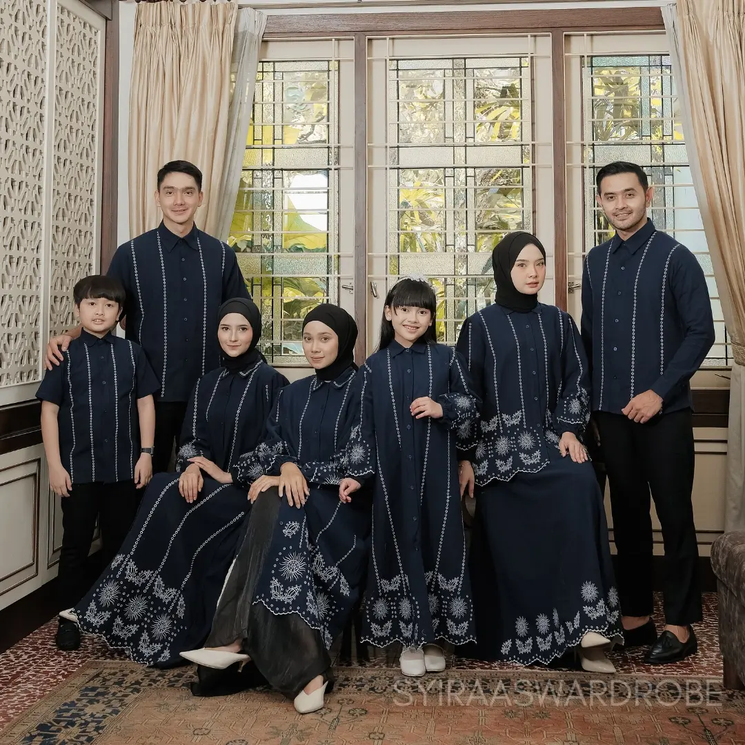 Syiraaswardrobe | Mahreen Family Series - Warna Navy