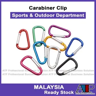 Outdoor🏕️ Carabiner Clip Aluminum D Shape Climbing Camping Hiking Spring Snap Hooks Alloy Buckle Keyring Mendaki Safety