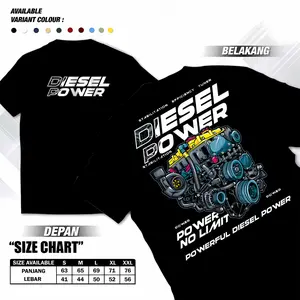 Baju kaos Diesel power - Kaos Otomotif power no limit - Atasan pria wanita - kaos lengan pendek - sablon dtf - bahan adem - murah - cod
