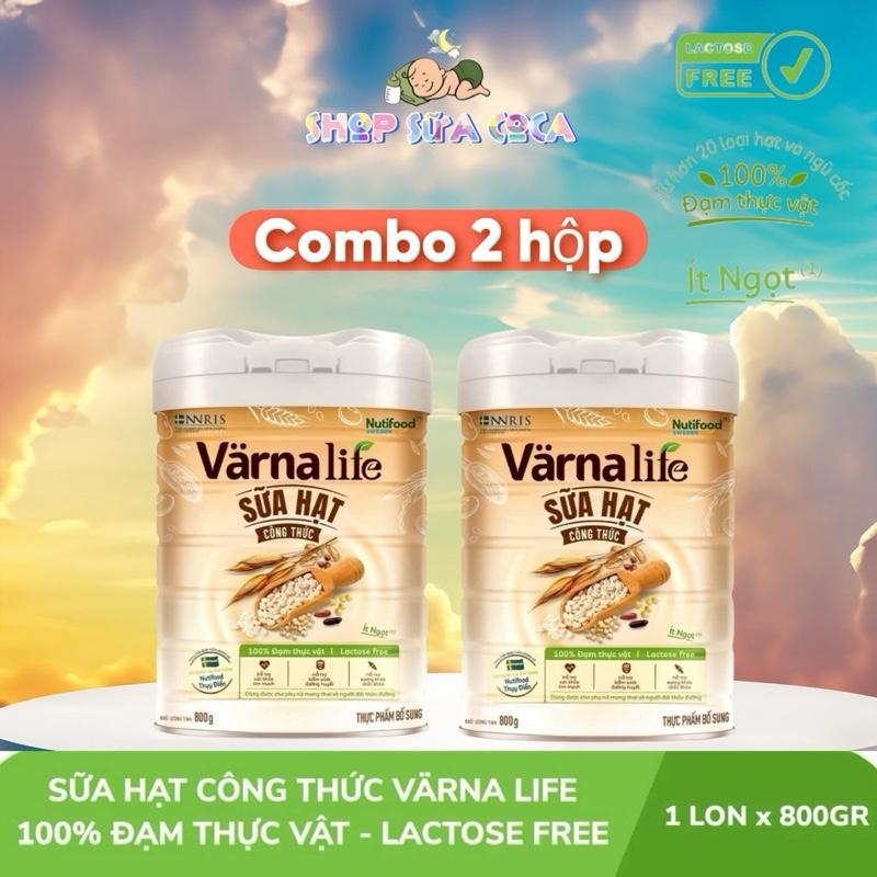 Combo 2 hộp Sữa hạt công thức Varna Life 800gr Nutifood