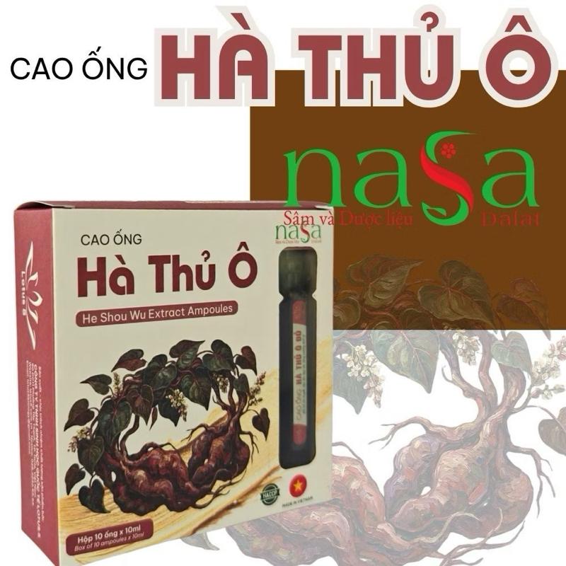 Cao Ống Hà Thủ Ô Đỏ NaSa chính hãng Hộp 10 ống-Hỗ trợ giúp đen tóc
