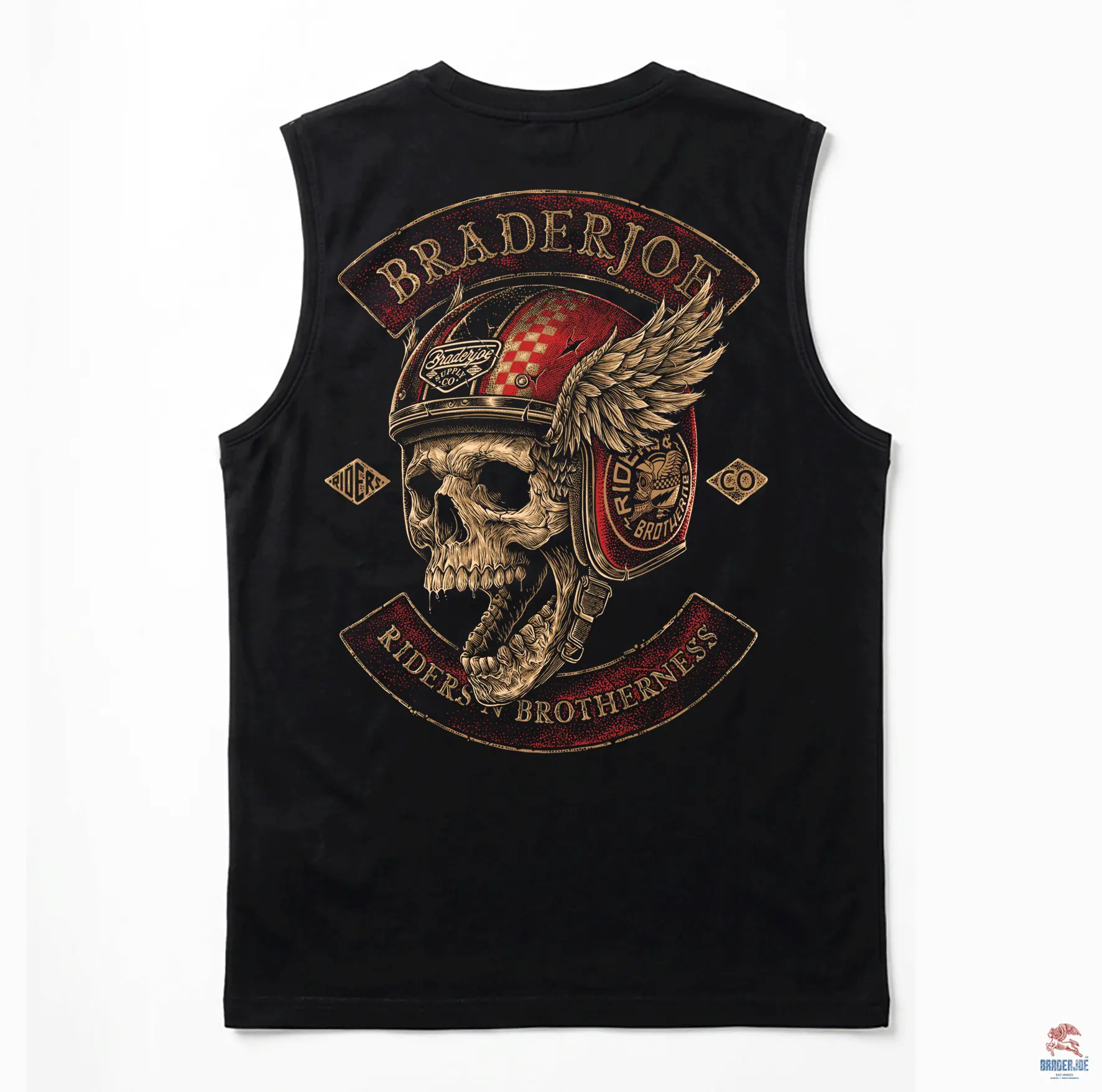 KAOS SLEVELESS COTTON COMBED 24S JETBLACK "CHOOPER"