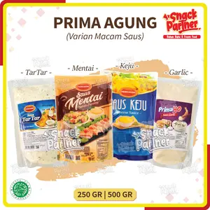 PRIMA AGUNG | PRIMAYO 250 500 GR / 1 KG - Saus Saos Bumbu Mentai Cheese Keju TarTar Tar Tar Garlic Bawang Karbonara Carbonara 250GR 500GR 1KG