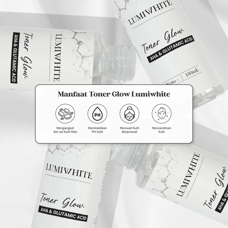 (SALE) LUMIWHITE Toner Glow / Toner Wajah / Skincare Wajah 100 ML 3