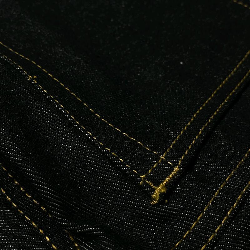 celana jeans denim selvedge bifmore denim Panjang Pria Dewasa   Hitam Slim Straight Fit 3
