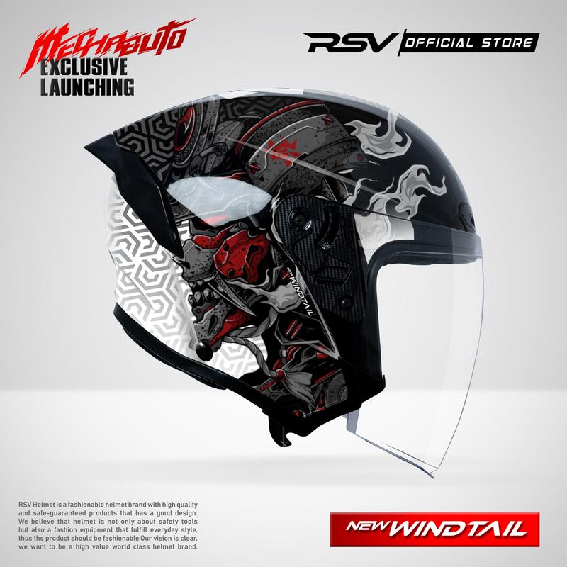 Helm RSV New Windtail Mechabuto Half Face - Limited Series & Exclusive Launching 3