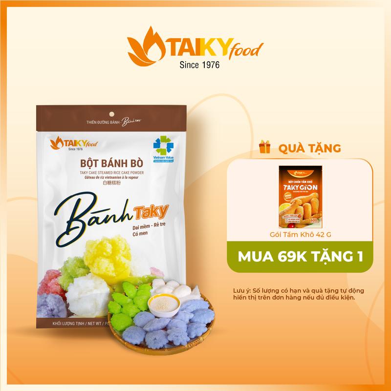 Bột bánh bò rể tre Tài Ký có sẵn gói men 500g – Hàng chính hãng