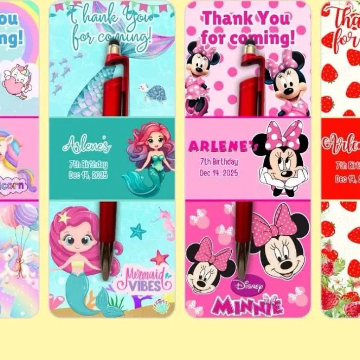 Customized Pen Souvenirs For Birthday/Baptism/Christening/Christmas/ Valentine/Teachers Day etc...